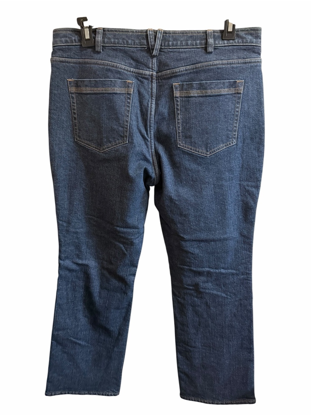 Duluth Trading Co Fleece Dark Blue Straight-Leg Women's Jeans size 14 NWOT - Picture 4 of 5